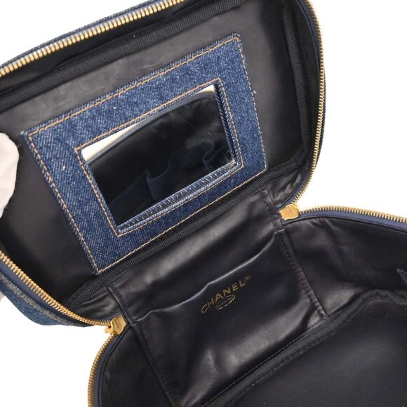 Chanel Blue Denim Vanity Handbag - Picture 8 of 10